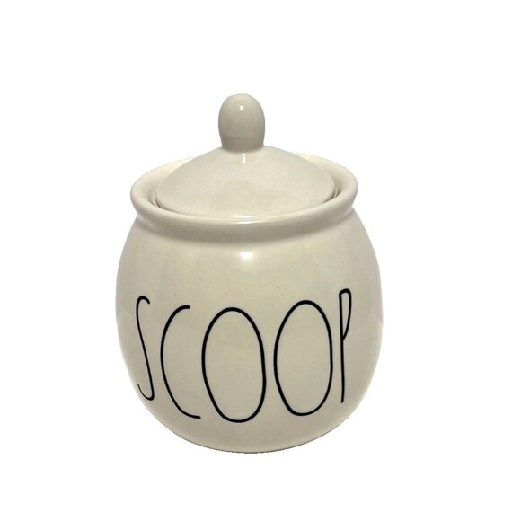 Rae Dunn “Scoop” Artisan Collection By Magenta Canister Jar With Lid - Picture 1 of 6